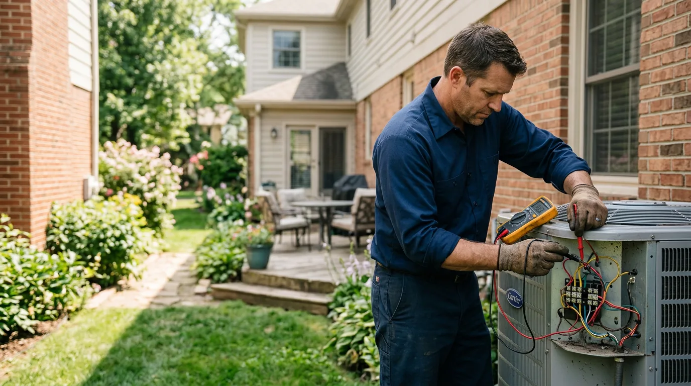 HVAC technician working near Hedgesville, WV